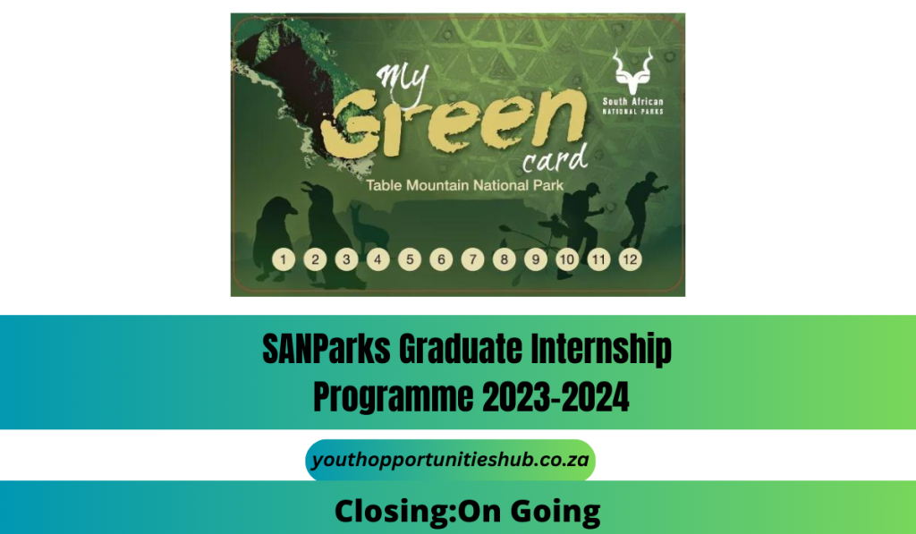 SANParks Graduate Internship Programme 2023-2024